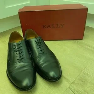 Bally Wedmer Lace Up Black Leather Loafers Men main image 4